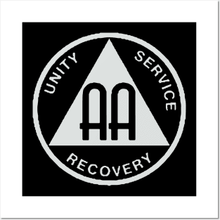 Alcoholics Anonymous Recovery Sober - Sober Since - AA Tribute - aa Alcohol - Recovery Tribute - sober aa sobriety addiction recovery narcotics anonymous addiction drugs mental health Posters and Art